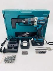 Dawreek 10 Pilli Profesyonel Kömürsuz Motor Çelik Şanzıman Metal dişli Çelik Mandren Darbeli Çelik kasa Şarjlı Matkap