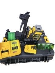 Haktaş Profesyonel 12 Çizgi U profil Askı Aparatlı Mıknatıslı Mandallı Şarjlı Çift Batayalı Lazer Terazi Hizalama