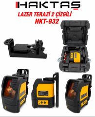 Haktaş Profesyonel U profil Askı Aparatlı Mıknatıslı Mandallı Pilli Lazer Terazi Hizalama
