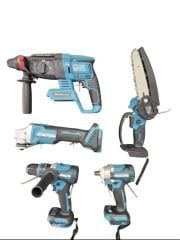 Dawreek Profesyonel 5 li Set Otomatik Yağlamalı Testereli (Hilti Sriral Torklu Somun Sıkma ve Vidalama matkap