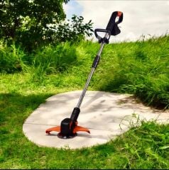 maxstar Şarjlı Çift Bataryalı Ot Biçme Tırpanı Telekopik Açılır Kol