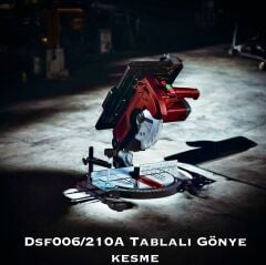 Maxstar Profesyonel Tezgahlı Tablalı Yatarlı Profil Ahşap Gönye Kesme Testeresi