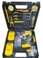 Maxstar Tornavida Setli Çekiçli Metreli Penseli Full Takım Çantalı Şarjlı Matkap