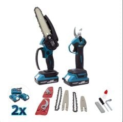 Dawreek Profesyonel Dijital Göstergeli 2 Li Budama Seti Makas ve Testere