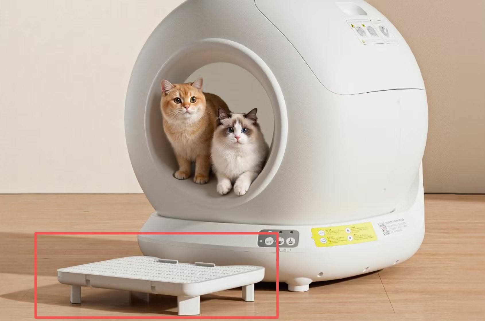 Yeni Nesil Otomatik Akıllı Kedi Tuvaleti 78 L Sensörlü XXXL Büyük Boy Atık Toplama Hazneli Kum Toplama Basmak Hediyeli